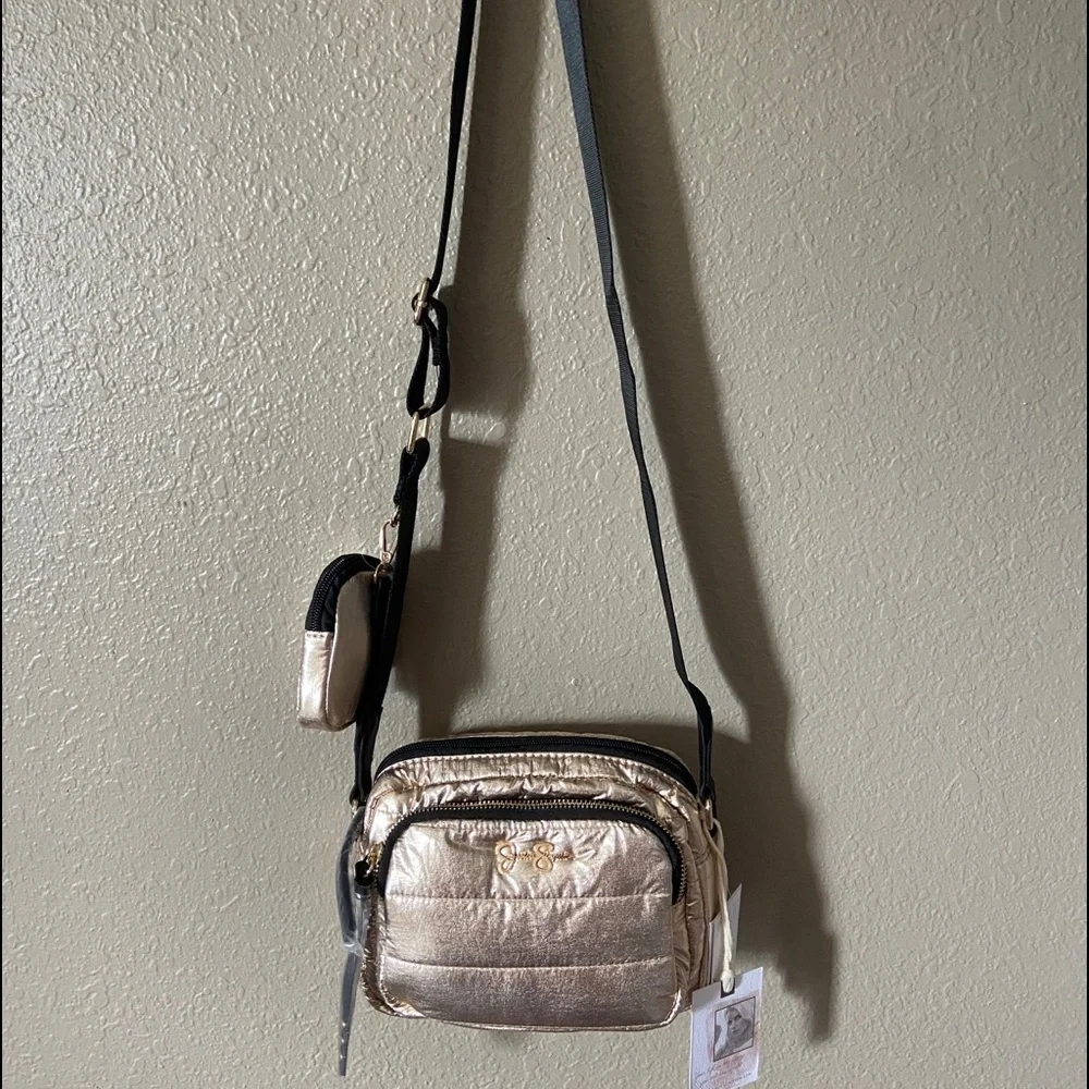 JESSICA SIMPSON Portia Shimmering Crossbody Bag - Picture 3 of 9